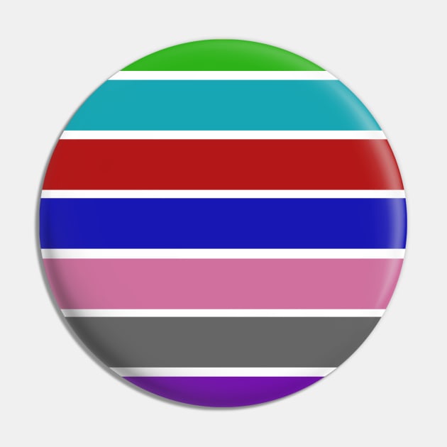 Colorful Fandom Stripes Color Pin by aybe7elf