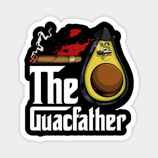 Avocado - The Guacfather - Funny Guacamole Pun Magnet