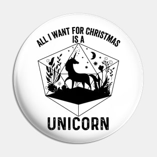 All I want for Christmas is a Unicorn Pin