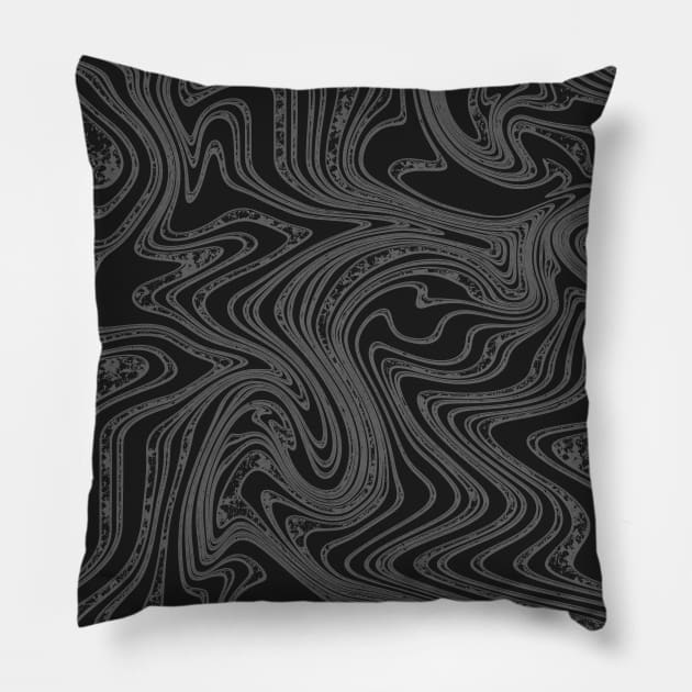 Strange times II (dark) Pillow by Sinmara