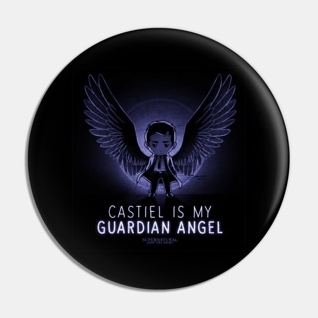 Castiel Is My Guardian Angel Pin by Talisarose.std