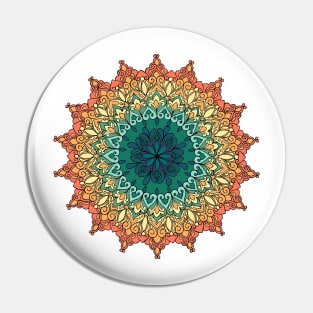 Rainbow Mandala Pin