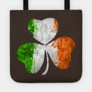 Irish Shamrock Grunge Tote