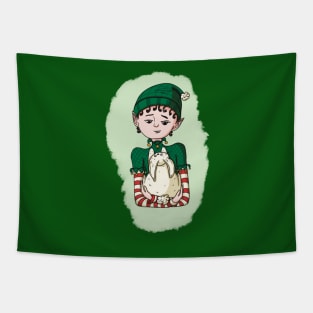 Christmas elf Tapestry