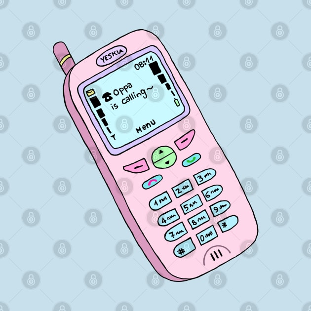 "Oppa is calling~" - Cute phone. by Duckieshop