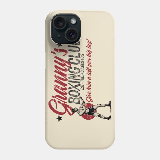 Granny's Boxing Club Phone Case by ResortMagicMerch