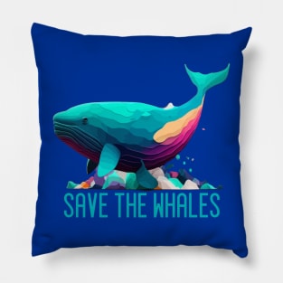 Save The Whales Pillow