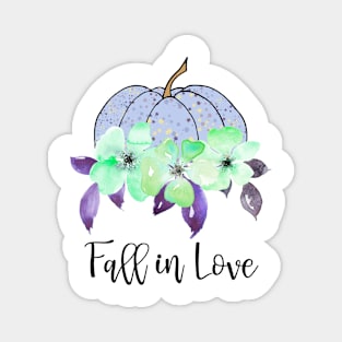 Fall in love purple pumpkin Magnet