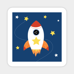 Kids spaceship Magnet