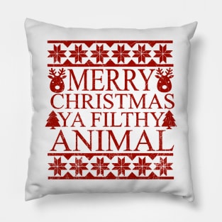 Kevin's // Merry Christmas Ya Filthy Animal // Home Alone Quote Pillow