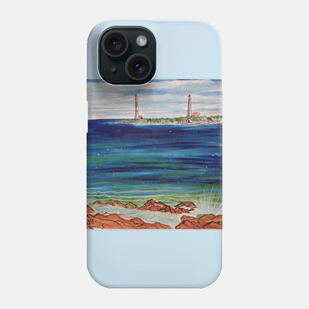 Thatcher Island Lighthouses Phone Case by Matt Starr Fine Art