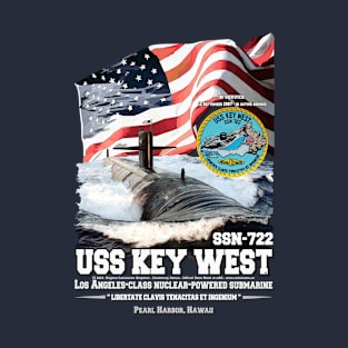 USS Key West SSN-722 submarine veterans T-Shirt