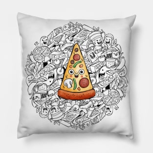 Pizza Doodle Pillow