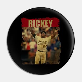 Rickey Henderson - NEW RETRO STYLE Pin