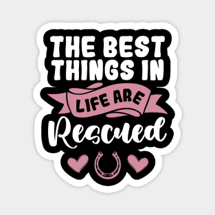 Horse Rescue Tshirt Horseback Rider Gift Magnet