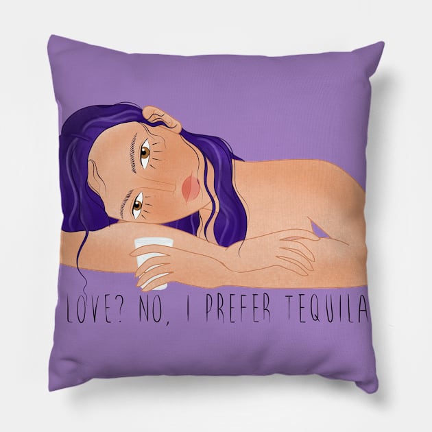 Tequila Pillow by Ginny Heart Lab