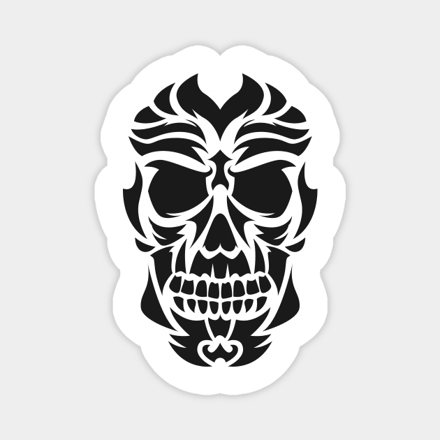 Skull Tattoo Magnet by Irkhamsterstock