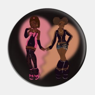 Black Gyaru Gals Pin