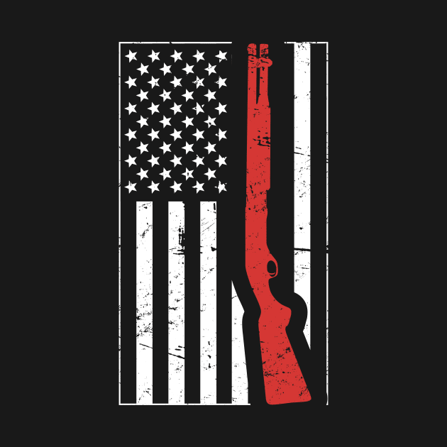 American Flag & Shotgun - Skeet Shooting by MeatMan