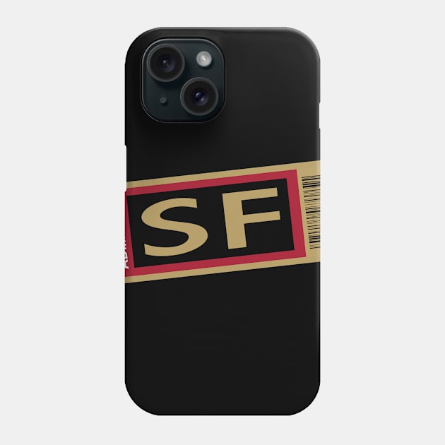 SF Football Ticket Phone Case by CasualGraphic