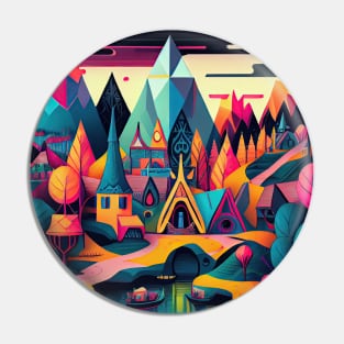 A whimsical and picturesque city Pin