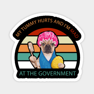 My Tummy Hurts And I'm MAD At The Government Meme Magnet