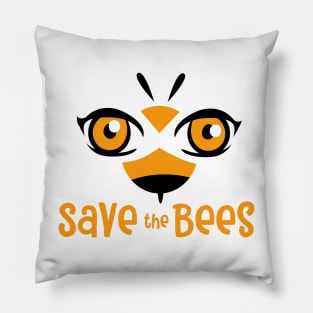 Save the Bees wings eyes Pillow