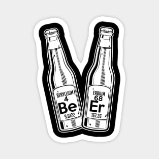 Beer Beryllium Erbium Funny Chemistry Periodic Pun Magnet