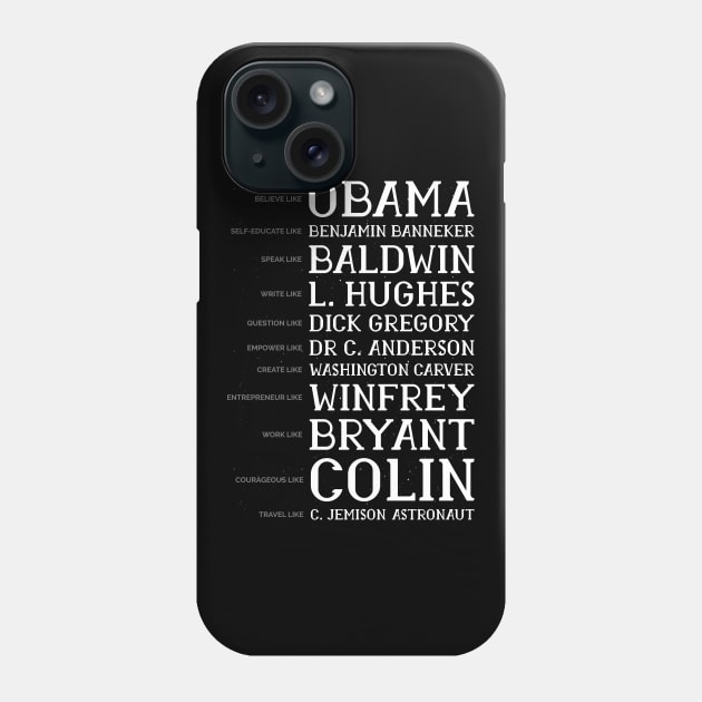 Black History Month BLM Obama Gift Phone Case by qwertydesigns