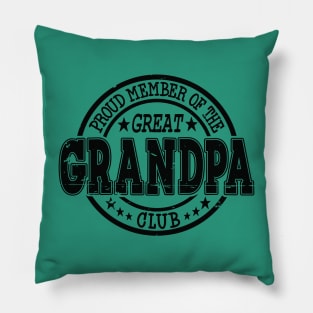 Proud Member of the Great Grandpa Club Pillow