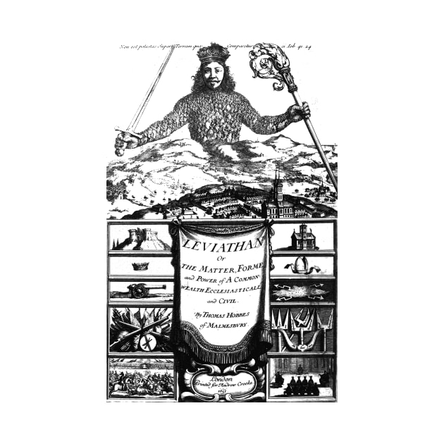 Leviathan Thomas Hobbes Title Page by buythebook86