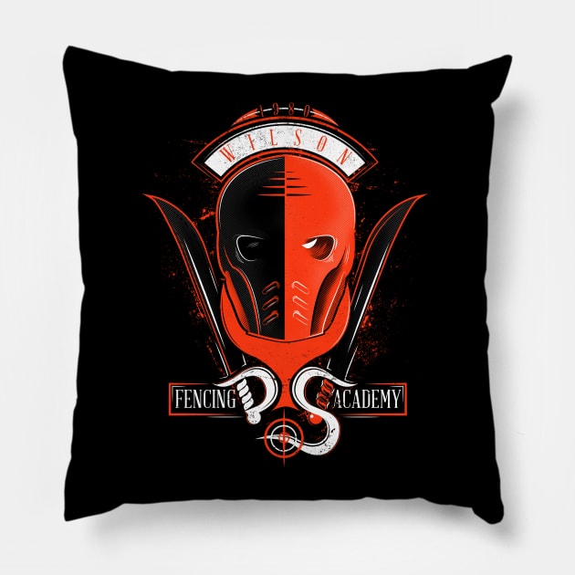 Fencing Academy Pillow by MitchLudwig