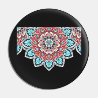 Colorful Mandala Pattern Pin