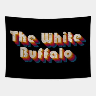 retro vintage The White Buffalo Tapestry