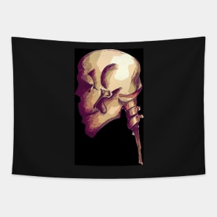 Skull on a stick Tapestry