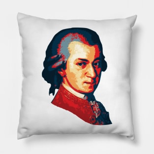 Mozart Pop Art Pillow