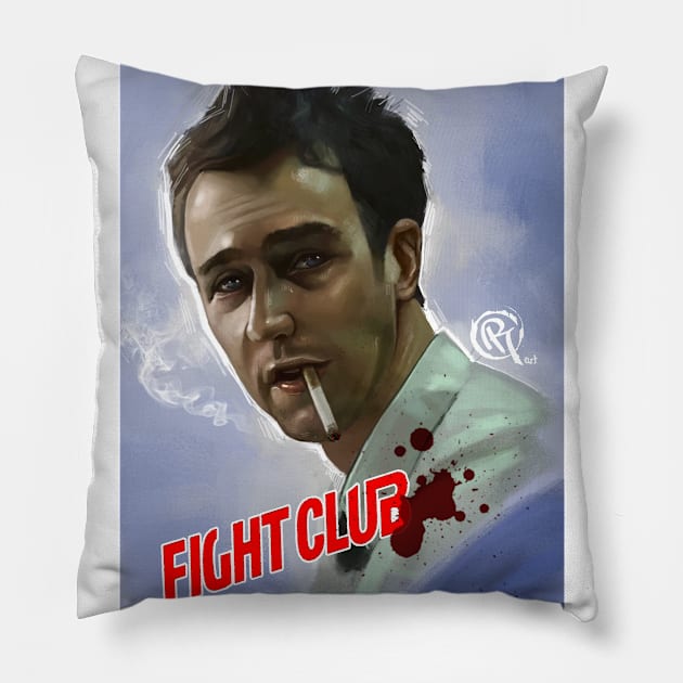 fight club Pillow by Rusalka_art