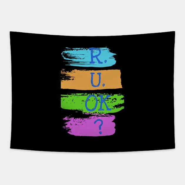 r u ok | are you ok | ru ok Tapestry by OrionBlue