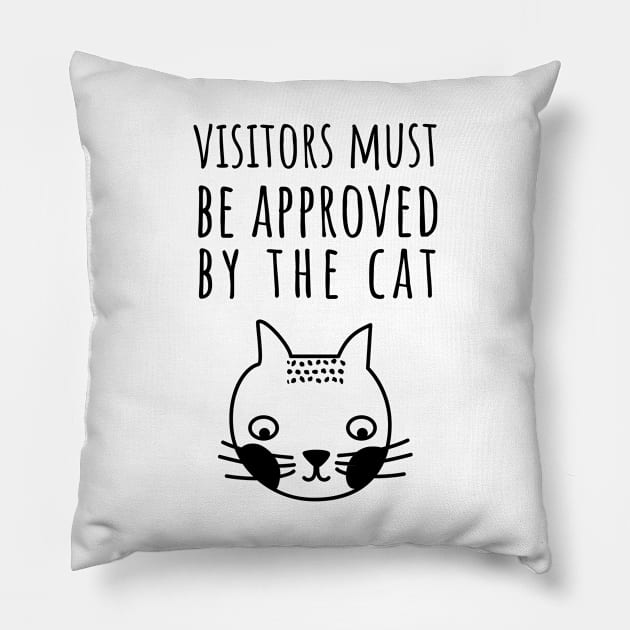 Visitors Must Be Approved By The Cat Pillow by juinwonderland 41