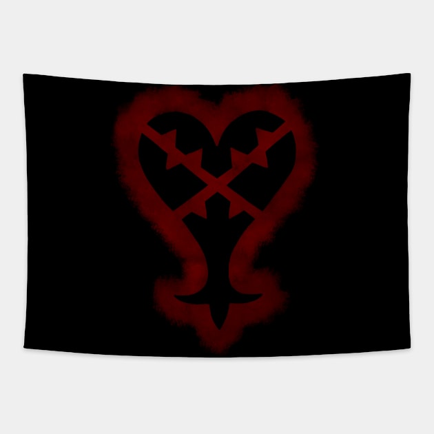 Heartless Symbol- Kingdom Hearts Tapestry by SessyArts