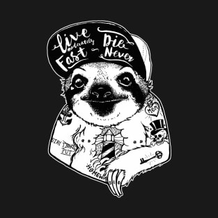 Sloth Tattooed T-Shirt