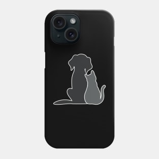 Cats and dogs Phone Case