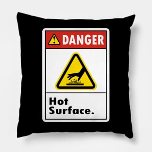 Danger Hot Surface Do not touch Pillow