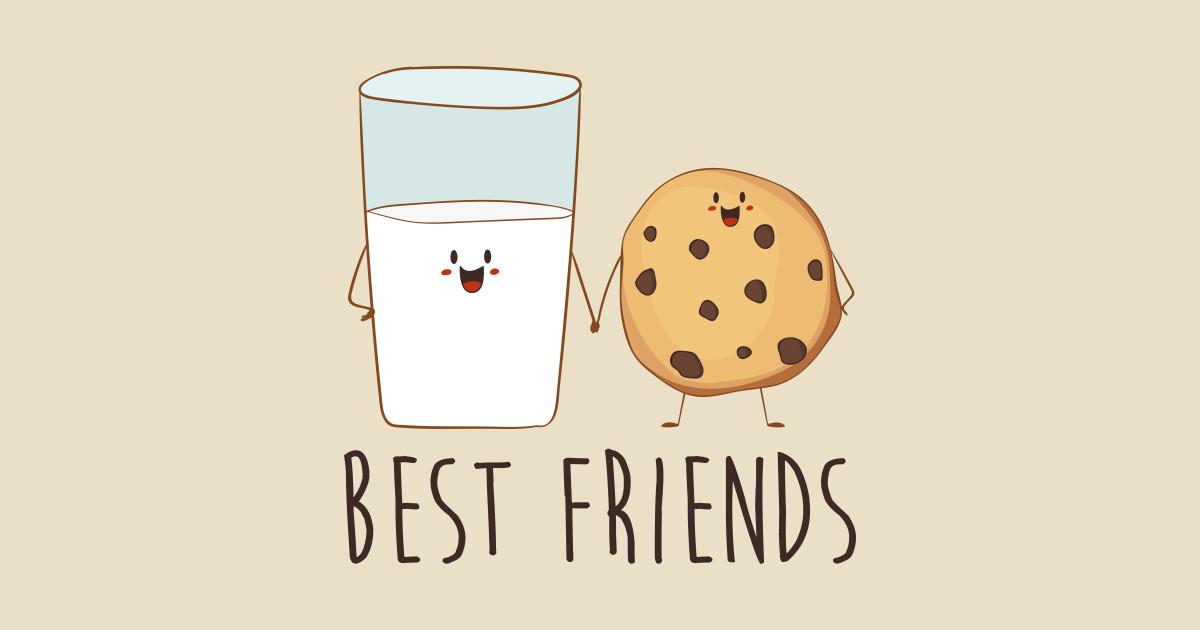 Best Friends Milk And Cookie Cute Cookie - Cookie - Tapestry | TeePublic