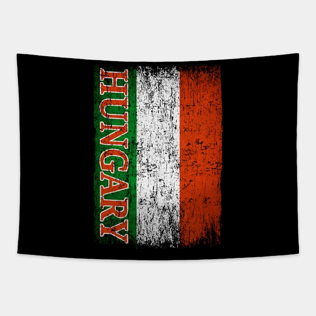 Hungary Flag Gift Women Men Children Hungary Retro Vintage Tapestry by Henry jonh