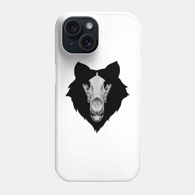 Wolfskull Phone Case by GrampaTony