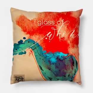 Glass of Whine Cover Pillow