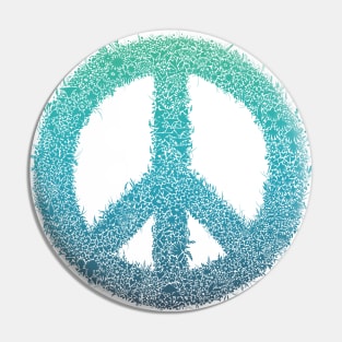 Peace and Flowers Pin