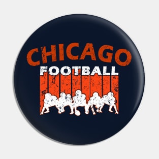 Chicago Pro Football  - Retro Distressed Pin