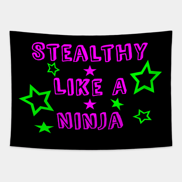 Stealthy Like A Ninja Tapestry by The Bookwyrm's Hoard